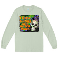 Matcha thick thighs and witch vibes Long Sleeve Tee - JahusDesignShop