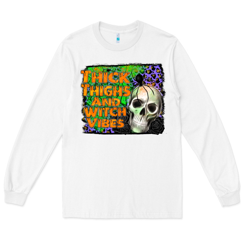 Thick Thighs And Witch Vibes Long Sleeve Tee by JahusDesignShop | Teevron