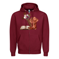Burgundy Boots with Bible and cross Zipper Hoodie - Bettercallsaul