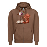 Chestnut Boots with Bible and cross Zipper Hoodie - Bettercallsaul