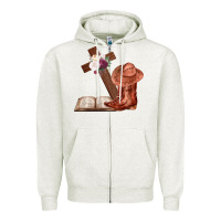 Oatmeal Heather Boots with Bible and cross Zipper Hoodie - Bettercallsaul