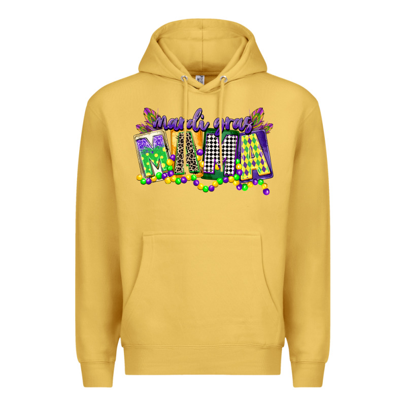 Mardi Gras Mama Premium Hoodie by CowGirlArtShop | Teevron