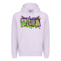 Lilac mardi gras mama Premium Hoodie - CowGirlArtShop