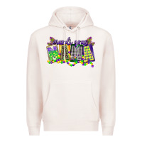 Pale Pink mardi gras mama Premium Hoodie - CowGirlArtShop