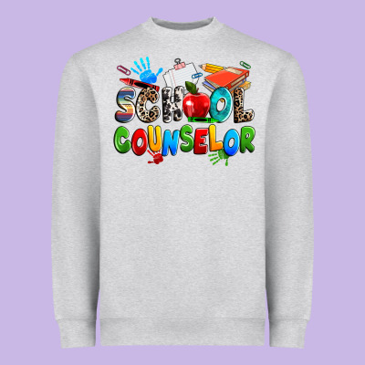 School Counselor Heavyweight Sweatshirt Designed By Nancycooperartshop