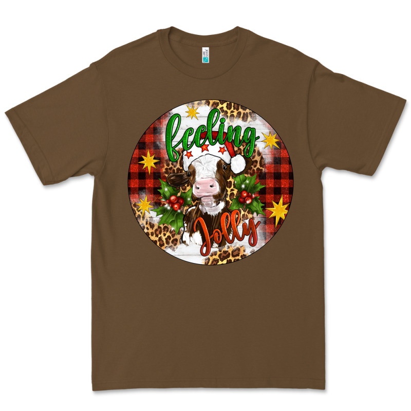 Christmas Feeling Jolly Cow Ornament Premium Tee by Artiststas | Teevron