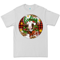 Dove Grey Christmas feeling jolly cow ornament Premium Tee - Artiststas