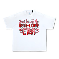 White just loving my self love era Urban Heavy Tee - MaliasSmallBusiness