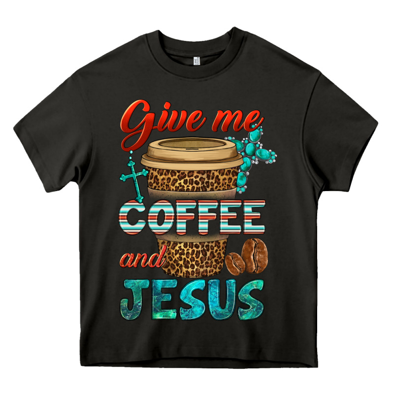 Give Me Coffee And Jesus Heavy Core Tee by BundleAndBundleShop | Teevron