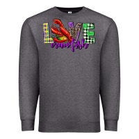 Charcoal Heather love crawfish mardi gras Premium Sweatshirt - CowGirlArtShop