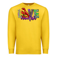 Lemon love crawfish mardi gras Premium Sweatshirt - CowGirlArtShop