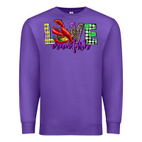 Purple love crawfish mardi gras Premium Sweatshirt - CowGirlArtShop