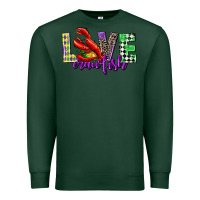 Sports Green love crawfish mardi gras Premium Sweatshirt - CowGirlArtShop