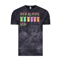 Cloud Black treat all peeps with kindness Vintage Tee - MaliasSmallBusiness