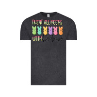 Vintage Black treat all peeps with kindness Vintage Tee - MaliasSmallBusiness
