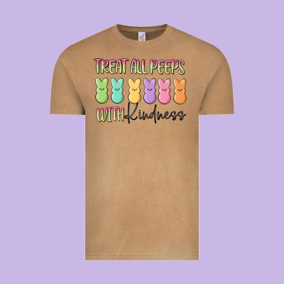 Treat All Peeps With Kindness Vintage Tee Designed By Maliassmallbusiness