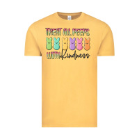Vintage Mustard treat all peeps with kindness Vintage Tee - MaliasSmallBusiness