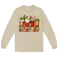 Christmas Santa Coffee Cups Current Mood Long Sleeve Tee | Teevron