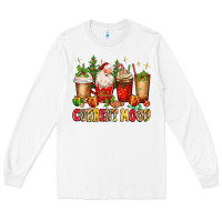 White Christmas Santa coffee cups current mood Long Sleeve Tee - MaliasSmallBusiness