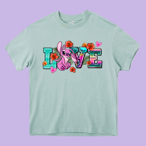 Love Stitch Heavy Core Tee Designed By Adodesignshop