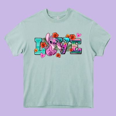 Love Stitch Heavy Core Tee Designed By Adodesignshop