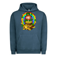 Pigment Midnight Navy Dwarf Cauldron St. Patricks Urban Hoodie - BundleAndBundleShop