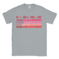 Heather Grey god says you are Classic Tee - MaliasSmallBusiness