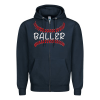 Navy BALLER Zipper Hoodie - Bettercallsaul