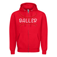 Red BALLER Zipper Hoodie - Bettercallsaul