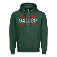 Sports Green BALLER Zipper Hoodie - Bettercallsaul