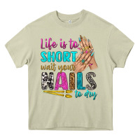 Mossy life is to short wait your nails to dry bbs Heavy Core Tee - BundleAndBundleShop