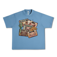 Pebble Blue 90s country cassette tapes Urban Heavy Tee - MaliasSmallBusiness