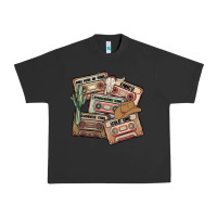 Pigment Black 90s country cassette tapes Urban Heavy Tee - MaliasSmallBusiness