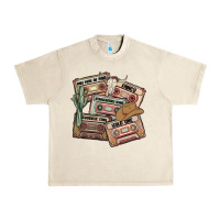 Sandshell 90s country cassette tapes Urban Heavy Tee - MaliasSmallBusiness