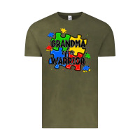 Vintage Olive grandma of a warrior Vintage Tee - JahusDesignShop