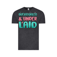 Vintage Black overworked underlaid Vintage Tee - MaliasSmallBusiness