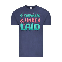 Vintage Denim overworked underlaid Vintage Tee - MaliasSmallBusiness
