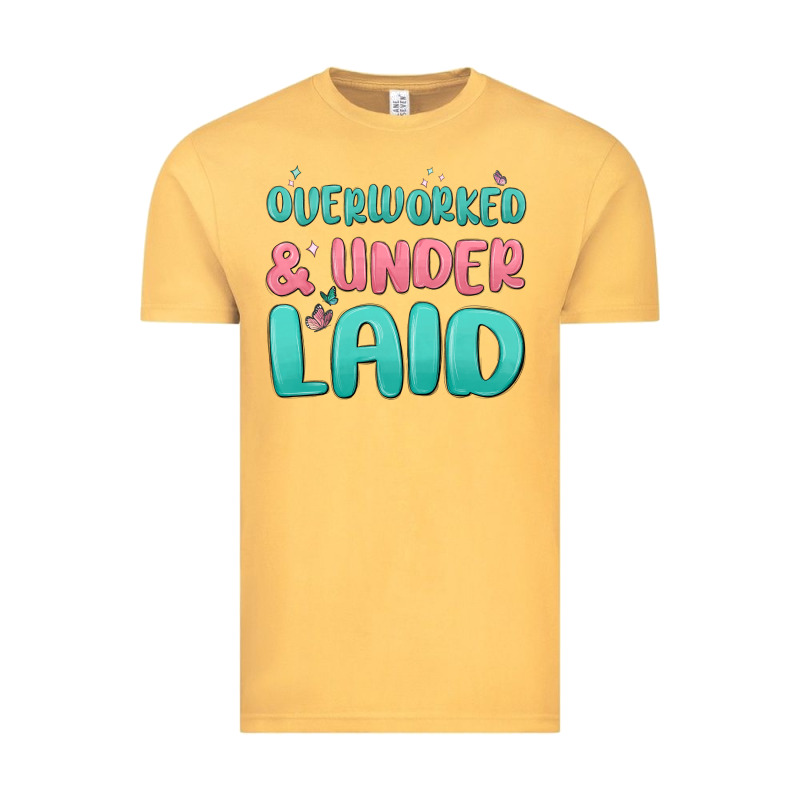 Overworked Underlaid Vintage Tee by MaliasSmallBusiness | Teevron