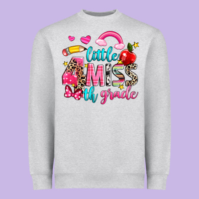 Little Miss Fourth Grade Heavyweight Sweatshirt Designed By Nancycooperartshop