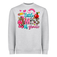 Heather Grey little miss fourth grade Heavyweight Sweatshirt - NancyCooperArtShop
