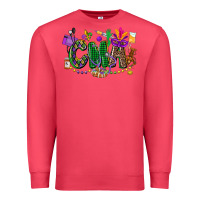 Cardinal cma mardi gras cowgirl Premium Sweatshirt - CowGirlArtShop