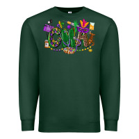 Sports Green cma mardi gras cowgirl Premium Sweatshirt - CowGirlArtShop