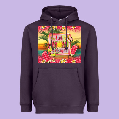 Hot Mom Summer Heavyweight Hoodie Designed By Tumblerdesignbyshophia