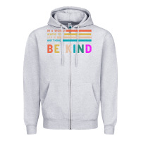 Heather Grey Be Kind Zipper Hoodie - Bettercallsaul