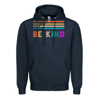 Navy Be Kind Zipper Hoodie - Bettercallsaul