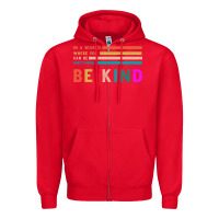 Red Be Kind Zipper Hoodie - Bettercallsaul