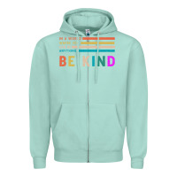 Seafoam Be Kind Zipper Hoodie - Bettercallsaul