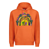 Carrot mardi gras rainbow and fleur de lis Premium Hoodie - CowGirlArtShop