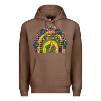 Chestnut mardi gras rainbow and fleur de lis Premium Hoodie - CowGirlArtShop