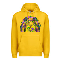 Lemon mardi gras rainbow and fleur de lis Premium Hoodie - CowGirlArtShop